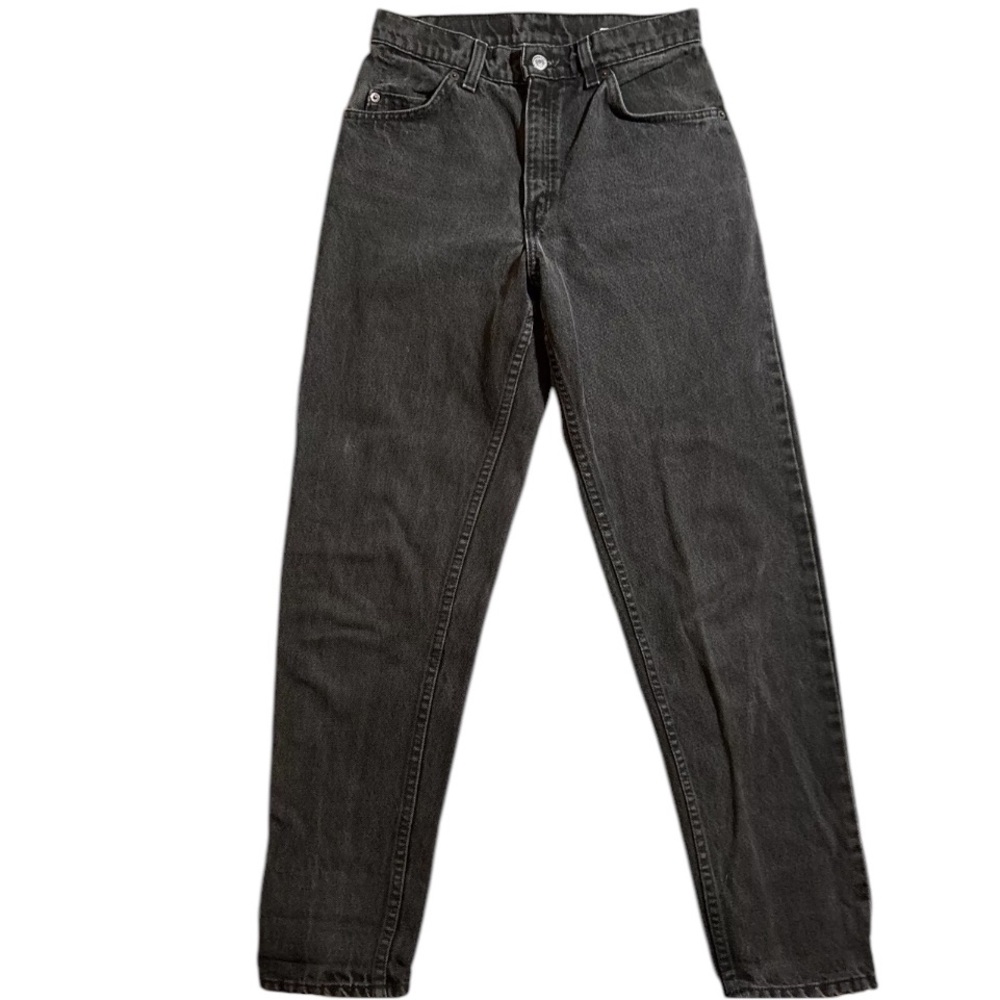 Levi’s Womens Black Denim Jeans Orange Tab Made in USA High Rise Size 9 Vtg 90s